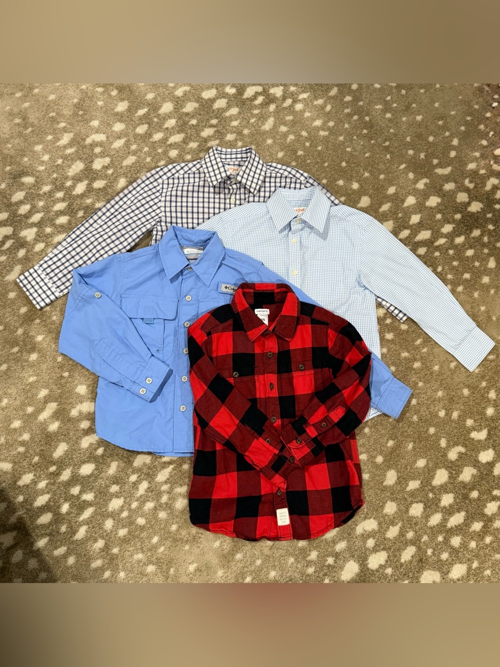 Bundle (4) Boys Button Down Long Sleeve Shirts. Size 4/5